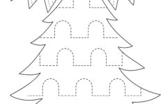 Weihnachtsübungen «Linien Nachspuren» Für Kinder Zum Ausdrucken regarding Christmas Tree Tracing Worksheet