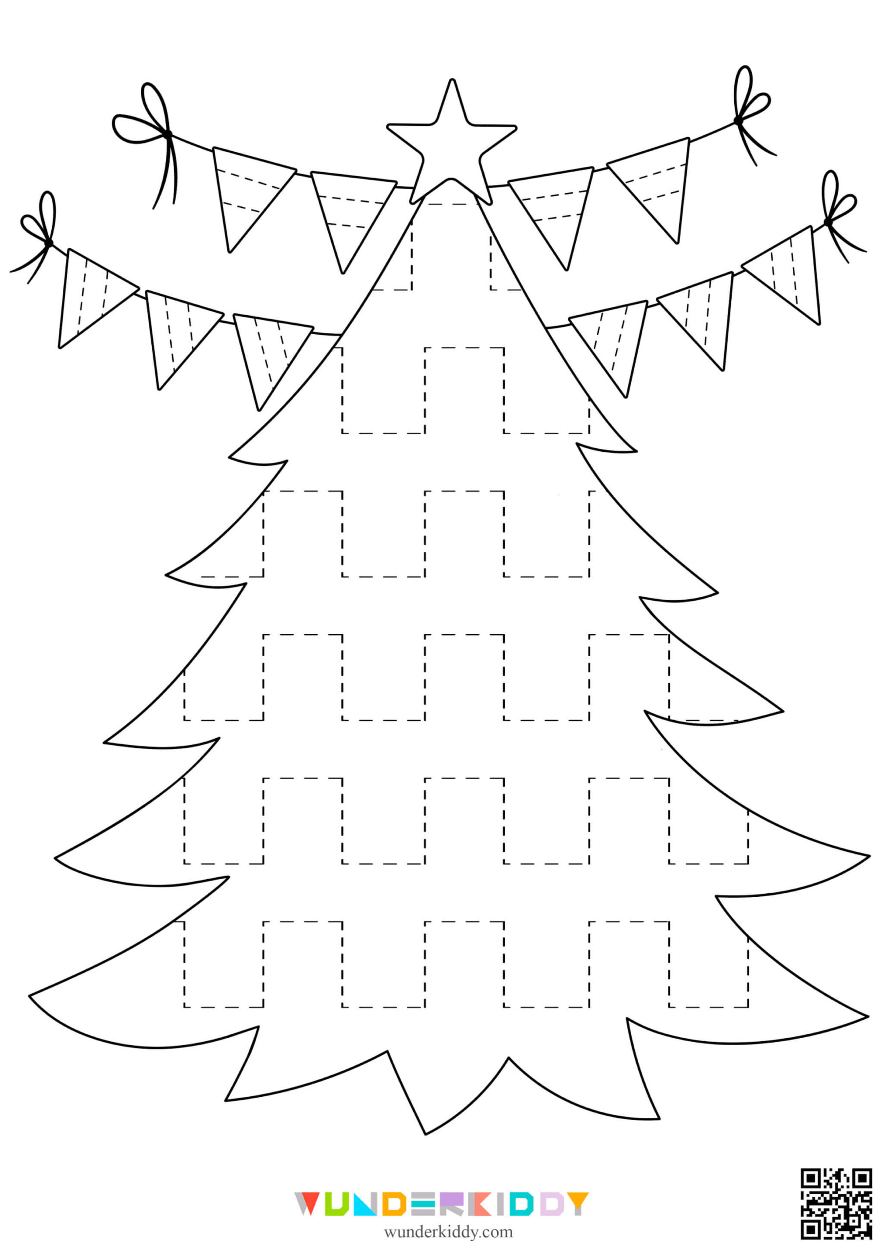 Weihnachtsübungen «Linien Nachspuren» Für Kinder Zum Ausdrucken with regard to Christmas Tree Worksheet Printable